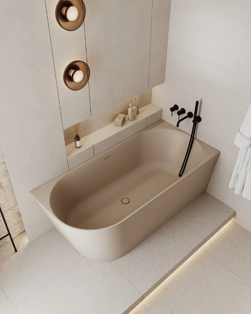 Conglomerate bathtub