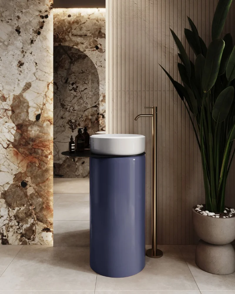 Two-color washbasin