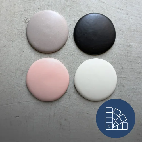 colorful ceramics samples